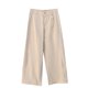 thumbnail image 4 of Nuevos Pantalones de Verano de Cintura Alta y Pierna Ancha para Mujer, Pantalones Caqui de Pierna Recta, Pantalones Sueltos Casuales, Cintura Elástica Trasera, Pantalones para Mujer, 4 of 4