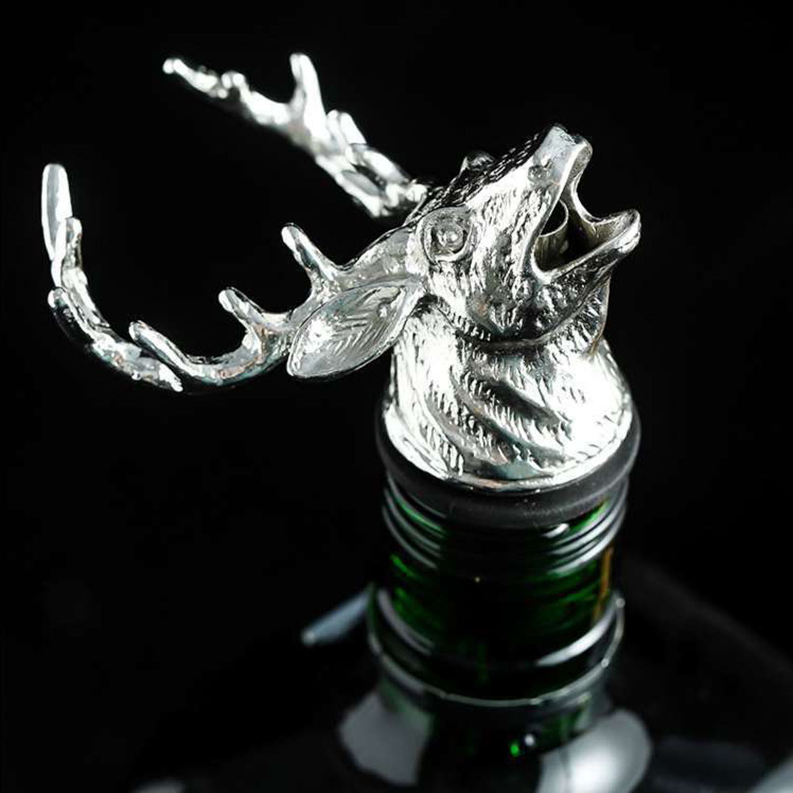 Vintage Deer Head Wine Bottle Cork