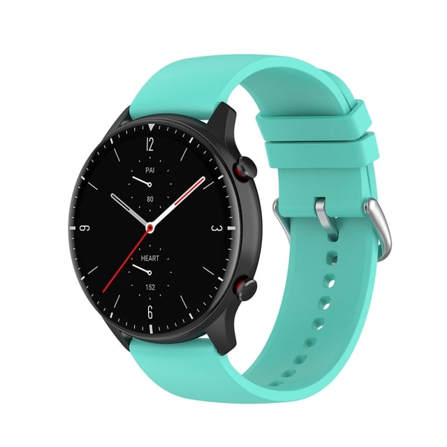 22mm Silicone Sports Watch Bands - Stylish Solid Color Sweat-Proof Straps for Easy Replacement and Comfort