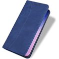 thumbnail image 4 of Wallet Case for Samsung Galaxy A51, Premium PU Leather Case Vintage Matte Wallet Flip Cover [Card Slots] [Magnetic Closure] Stand Function Folio Shockproof Full Protector - Blue, 4 of 8