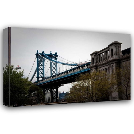 Erin Berzel 40x28 Gallery Wrapped Canvas Wall Art Titled - Manhattan Bridge II