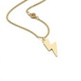 thumbnail image 2 of Lightning Bolt Charm Necklace with Gemstone, 2 of 6