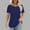 Navy Women Clothing, variant on kttectoa Loose Fit Tunic Tops Curved Hem Women Clothing Solid Blouse Tops Round Neck Short Sleeve Tee Tops for Womens Soft and Comfortable Street