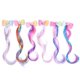 thumbnail image 1 of 6 lazos para el pelo con horquilla, peluca de pelo trenzado para niña, accesorio para el pelo con lazo de estrella de princesa unicornio, vestido de fiesta Zefei Wu 9024735034308, 1 of 5