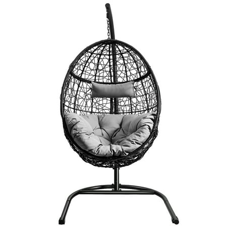 Gymax Hanging Hammock Chair Egg Swing W Seat Cushion Pillow Stand Canada Gymax Hanging Hammock Chair Egg Swing, Outdoor Swing Chair With Stand Canada