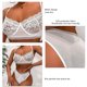 thumbnail image 5 of Conjunto de lencería para mujer, suave, elegante, de 2 piezas, sujetador y bragas de encaje para el día de San Valentín, 5 of 6