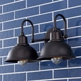 thumbnail image 4 of JONATHAN Y Frisco 17.25" 2-Light Farmhouse Industrial Iron LED Vanity, Oil Rubbed Bronze, 4 of 7