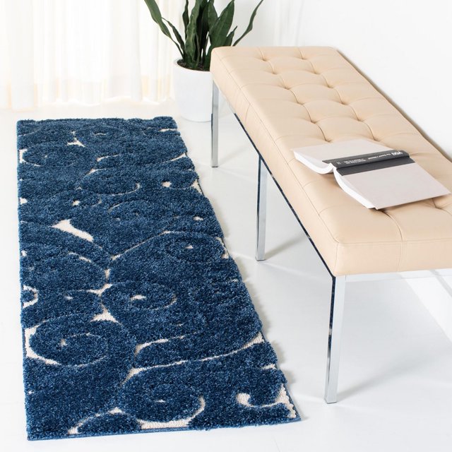 SAFAVIEH Florida Douglas Floral Vines Shag Area Rug