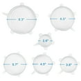 12 Pcs Silicone Stretch Lids, Reusable Durable and Expandable Lids, Keeping Food Fresh, Durable and Stretchable to Fit Various Sizes and Shapes of Containers, Microwave and Dishwasher Safe 6 Sizes
