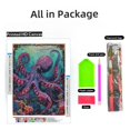 thumbnail image 2 of DIY 5D Diamond Art Sea Octopus Paint with Full Drill Round Diamond Gems Painting by Number Kits for Adults Art Craft Home Wall Decor 11.8x15.8in, 2 of 8