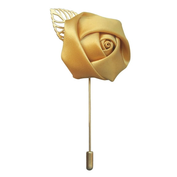 Nvzi-a 6 Pcs Groom Boutonniere Rose Boutonniere Wedding Buttonholes Pocket Boutonniere Boutonniere for Men Wedding for Groom Groomsmen for Prom Wedding(Gold)