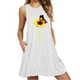 thumbnail image 2 of Vestido corto sin mangas Midi Vest Dress Mujer Print Summer Outfits, White, L Kearding AP002125-03, 2 of 5