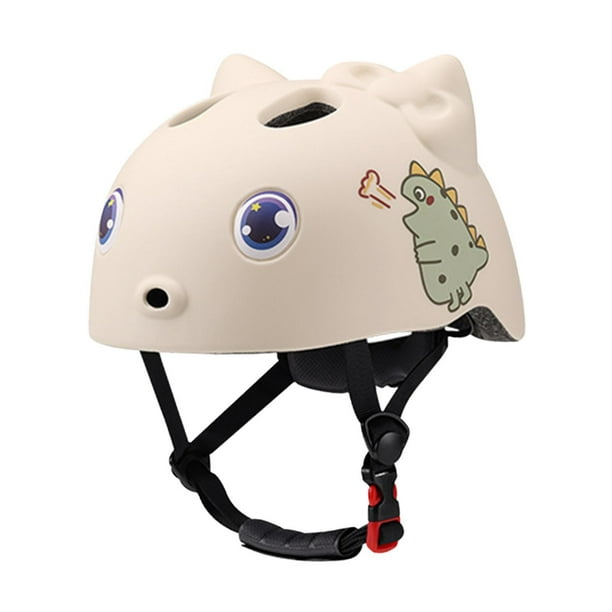 Casco de bicicleta para niñas y niños, casco de ciclismo de carretera para montar en patinaje sobre ruedas al aire libre Dinosaurio de 51 a 54cm