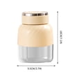 thumbnail image 3 of Vaso Exprimidor Portátil 500ML | Batidora inalámbrica de gran capacidad | Cuchillas de acero inoxidable de varias hojas para triturar hielo | Batería recargable 2600mAh | Batidora para llevar |, 3 of 8