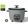 thumbnail image 5 of Starfrit 10-Cup 400-Watt Electric Rice Cooker with Non-Stick, PFAS-Free Ceramic Pot, Gray, 024739-001-0000, 5 of 6
