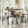 thumbnail image 2 of Homelegance Angstrom Counter Height Table w/Wine Rack in Light Oak, 2 of 5