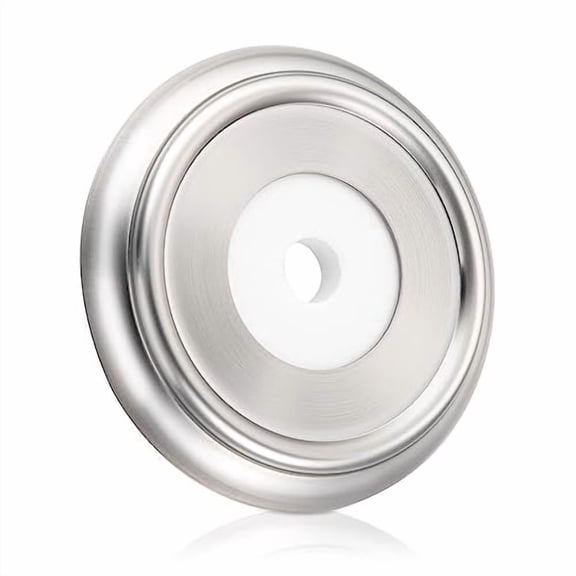 Lsupdaol Metal Tub Spout Cover Ring, Bathroom Faucet Remodeling Wall Plate with Foam Gasket, 1-1/2 Inch ID and 3-5/8 Inch OD(Brushed Nickel)