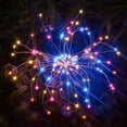 thumbnail image 4 of LINLIN Garden Decoration Light Outdoor Solar Lights,150LED Fireworks Lights Solar Torch Light 8 Mode Copper Wire Light Waterproof Fairy Light for Wedding Garden Landscape Lighting, 4 of 9