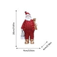 thumbnail image 3 of Festive Santa Desktop Figurine Elegant Holiday Decoration To Spread Joy And Cheer In Your Home, 3 of 6