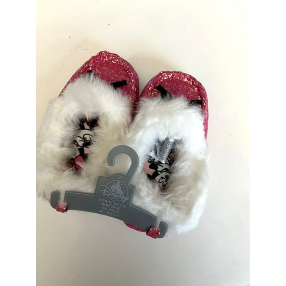 Disney  Store Minnie Mouse Plush Slipper Size 9/10