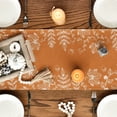 thumbnail image 6 of Sm:)e Eucalyptus Leaves Orange Fall Table Runner 13x90 Inch, Seasonal Autumn Holiday Home Kitchen Dining Decorations, 6 of 7