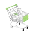thumbnail image 3 of DOLITY Mini Shopping Cart Decorative Ornament Creative Mini Supermarket Storage Toy green, 3 of 9