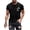 Black, variant on Man Sport Athletic Casual Jogger Tops Short Sleeve Blouse for Man Crew Neck Spandex Graphic Fall Summer Shirts 2026 Clothes Y2K