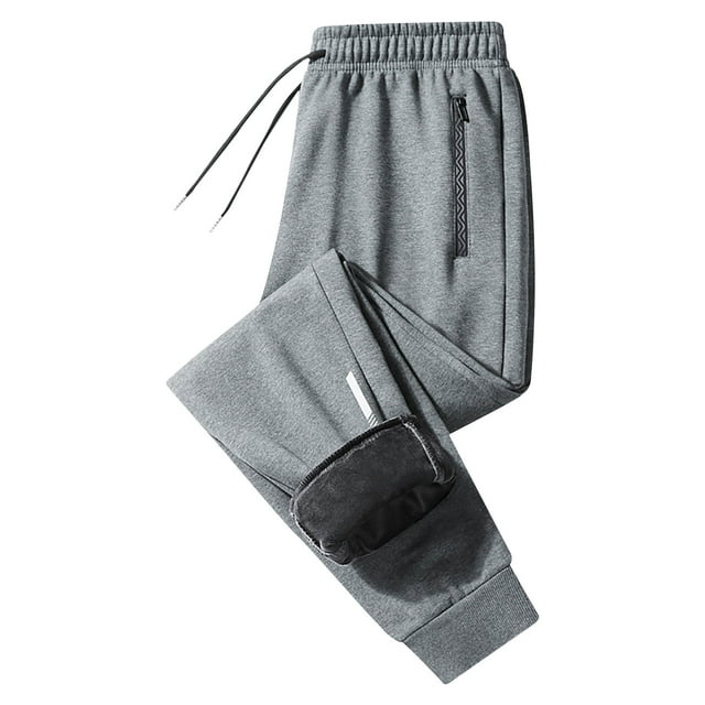 Sweatpants for Men Winter Fleece Pants Sherpa Lined Sweatpants Active ...