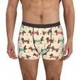 thumbnail image 2 of Goofa Dachshund Dog Puppy Printed Men's Boxer Briefs Underwear, Moisture-Wicking Underwear, Trunk,Soft and Breathable Cotton Underwear-XX-Large, 2 of 9