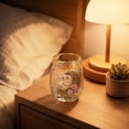thumbnail image 6 of EBCUE Hand-Painted Floral & Animal Stemless Glasses, Decorative Glass Tumblers with Gold Rim, Artistic Bird, Dragonfly & Bee Print Cups for Home, Kitchen, Party, Bar Use, 6 of 7