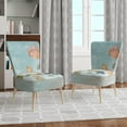 thumbnail image 4 of Designart "Butterflies Dancing I" Upholstered Wildlife Accent Chair - Arm Chair, 4 of 5
