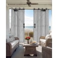 thumbnail image 3 of Farmhouse Wood Grain Black Out Curtains 54 Inch Long, Short Curtains for Small Window, Vintage Country Barn Gate Grey Room Darkening Farmhouse Window Curtains for Kitchen Bedroom 42"x54" 2 Panels, 3 of 8