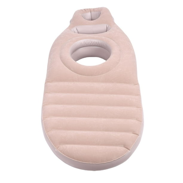 Almohada De Cuerpo Entero Con Orificio Para El Vientre, Flotador De Piscina Inflable De PVC Cómodo Cojín Corporal De Maternidad Para Apoyo Al Sueño, Masajes, Yoga