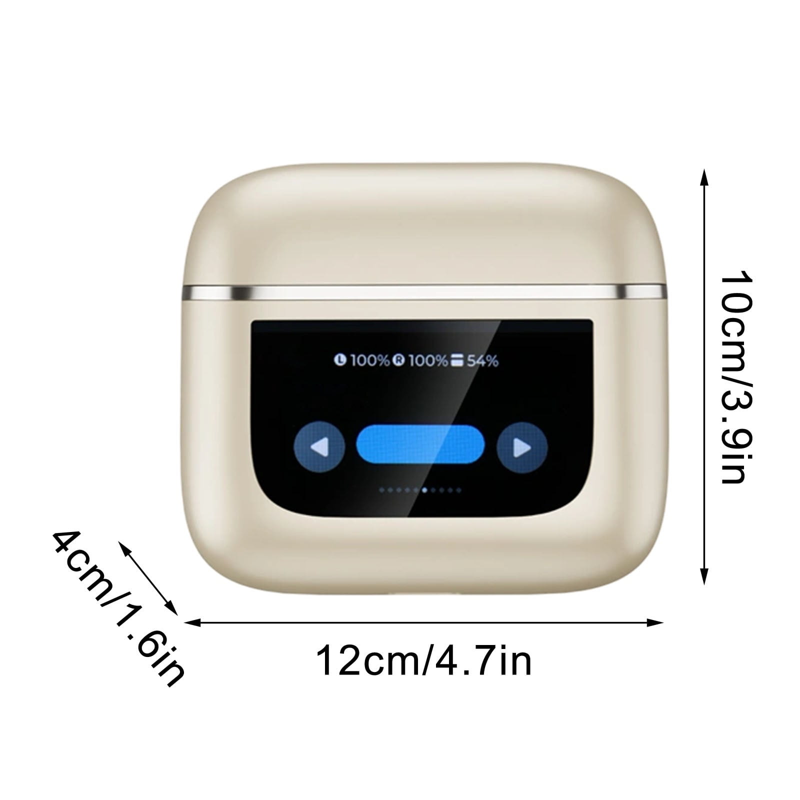 Yunuuuoa V8 Bluetooth Earbuds with LED Display Smart Surround Sound Noise Cancelling Wireless Headphones Waterproof Long Battery Life for Travel Workout Commuting