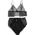 thumbnail image 1 of 1 conjunto de lencería femenina, ropa interior de encaje con encanto, lencería de mujer, ropa de mujer, 1 of 5