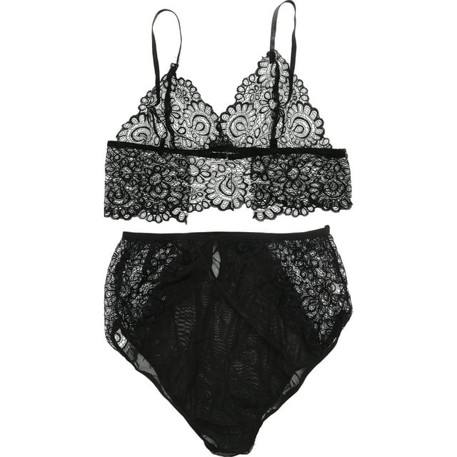 1 conjunto de lencería femenina, ropa interior de encaje con encanto, lencería de mujer, ropa de mujer