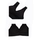 thumbnail image 5 of INSPIRAR CHIC Sujetadores deportivos sin costuras y sin alambre con almohadillas removibles para mujeres, tops de dormir, talla S, 12-14 años, negro, 5 of 5