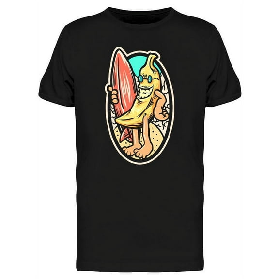Banana Surfer T-Shirt Men -Image by Shutterstock, Male Large