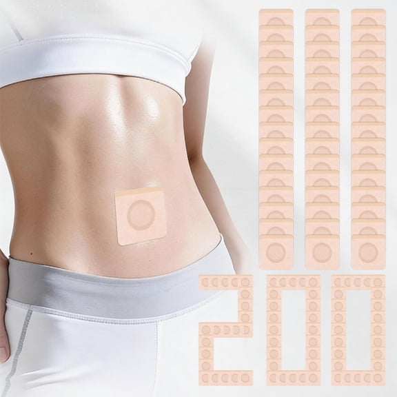 200Pcs Belly Button Patch Breathable Leak Proof Oil Patch for Belly Button Single Use for Home Travel Evening Relaxation