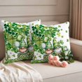 thumbnail image 2 of Saint Patrick's Day Pillow Covers 2 Pack Watercolor Truck Gnome Shamrocks Balloon Pillowcase Waterproof Outdoor Throw Pillow Cover for Patio Garden Square Cushion 18”x18”, 2 of 9