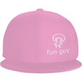 thumbnail image 2 of Funny Mushroom Fun Guy Hats for Men Women Flat Bill Brim Trucker Hats Adjustable Black Hip Hop Baseball Cap, 2 of 7