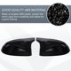 thumbnail image 5 of Cubiertas de Espejo Lateral Izquierda y Derecha para Reemplazo de BMW X5 F15 X6 F16 X3 F25 LCI X4 F26 2014-2018, Capucha de Espejo de Puerta en Negro Brillante, 5 of 7