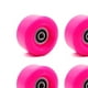 thumbnail image 2 of Paquete de 4 ruedas para monopatines cuádruples de 58 mm x 32 mm, 82A para exteriores , reemplazo de ruedas de poliuretano resistentes al Rosado Macarena Rueda de patines, 2 of 8
