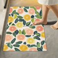 thumbnail image 2 of Yayeee Bath Rug for Bathroom Floor Non Slip Contour Fluffy Soft Absorbent Mat, 20"x24", Citrus Fruits, 2 of 7