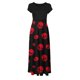 thumbnail image 5 of Vestido largo colorido con estampado de Halloween para mujer, vestidos estampados de manga corta, vestido playero informal Maxi Pompotops ghjkhdj13847, 5 of 6