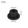 thumbnail image 2 of Uxcell High Temp Silicone Plug T Shaped Solid Silicon Stopper for Waterproof Sealing Plugs Black 24x14x10mm 6 Pcs, 2 of 7
