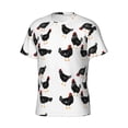 thumbnail image 5 of Qekee Funny Chicken Classic Fit T-Shirt Men's Shirt Men's Tight Short Sleeves for Exercise, Running, Mountaineering - Funny Chicken, 5 of 9