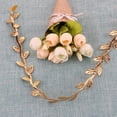 thumbnail image 3 of 10m Nature Leaf Artificial Vine Leaves Wedding Decor Gold Silver Foliage, 3 of 7