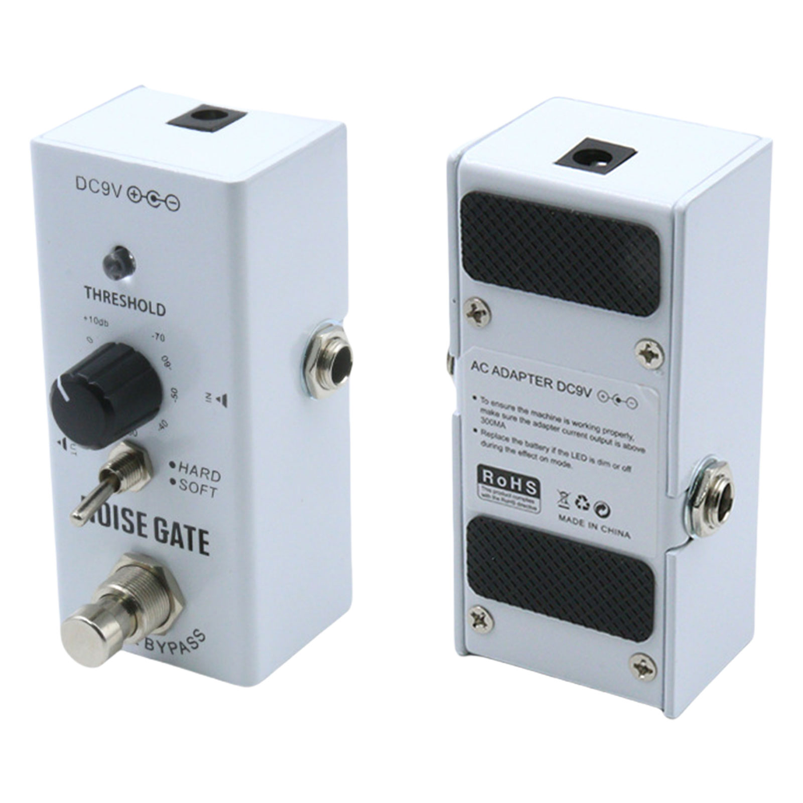 Small Noise Reduction Guitar Effect Pedal Noise Suppressor Effect Guitar Pedal Electric Guitar Accessory Metal Texture
