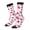 2 Black-1, variant on Lilies Flowers Print Adult Socks for Men & Women,Calf Socks, Ankle Socks,Boots Socks,Breathable Casual Sock,Unisex Crew Socks